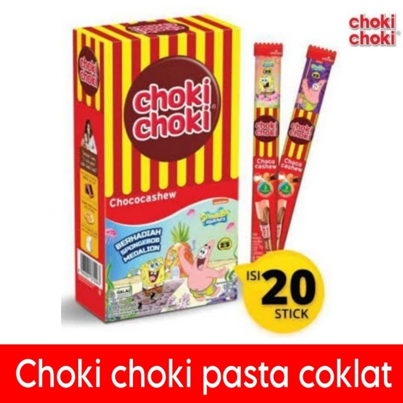 

Choki choki coklat pasta selai isi 20pc