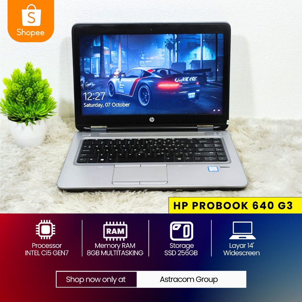 Laptop Anti Lemot Hp ProBook 640 G3 i5 GEN7 SSD 256 GB