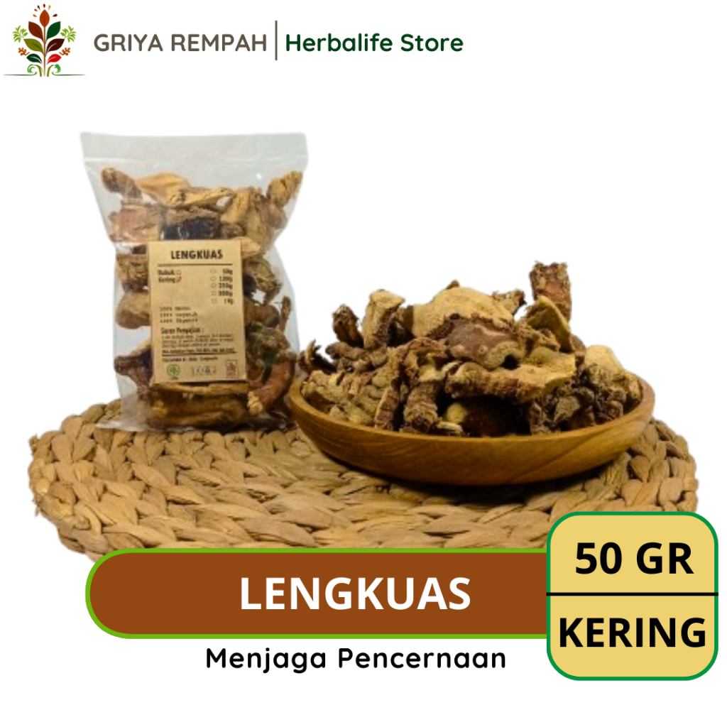 

LENGKUAS KERING LAOS 50 GRAM Premium Ramuan Rempah Herbal 100% Alami Rimpang Murni untuk Jamu Tradisional Kesehatan & Minuman Sehat Alpinia galanga