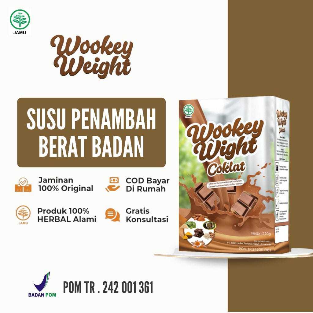 

Wookey Weight - Susu Penambah Berat Badan Rasa Coklat Chocolate