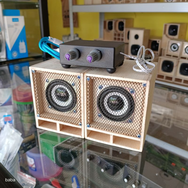 MINIATUR SOUND SISTEM PAKET LENGKAP GRILL BOX MINISCOOP 2IN GRILL