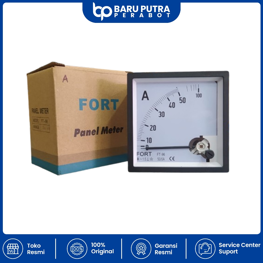 FORT Panel Meter Volt Meter 500V FT-96V 96X96mm / Ampere Meter 100V / Hz Meter 55Hz