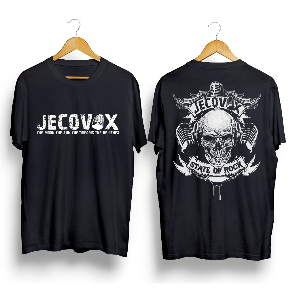 T-SHIRT BAND JECOVOX, Kaos Band Jecovox Terbaru, Kaos Band Metal Jecovox, Kaos Band Jecovox Distro, 