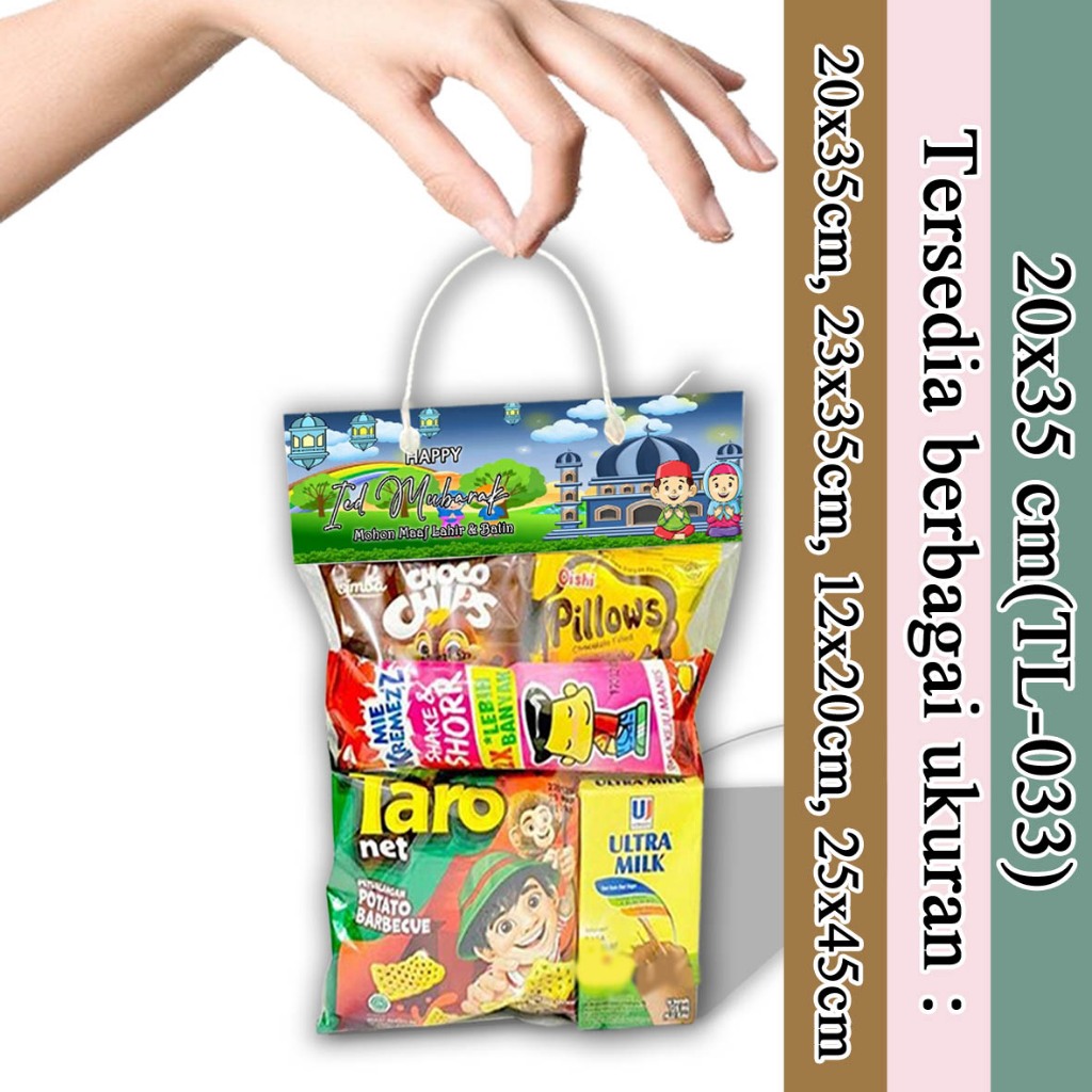 

COD TAS SNACK LEBARAN 20x35cmTL033 - HAMPERS HARI RAYA IDUL FITRI TAS PLASTIK GODIEBAG TAS KADO / HADIAH PESTA SOUVENIR TERIMA KASIH TAS ULANG TAHUN