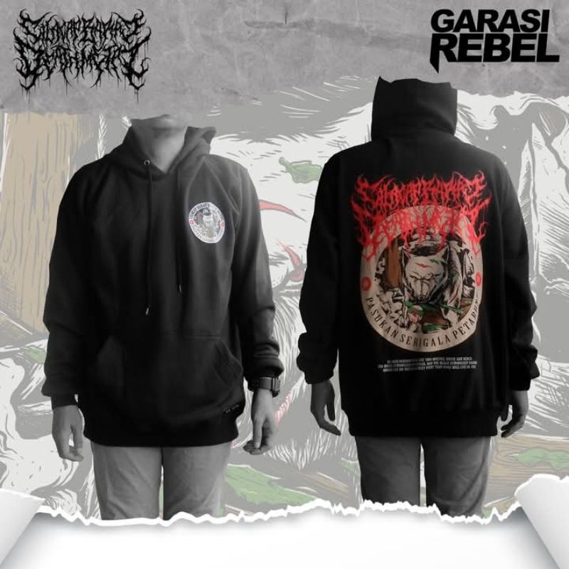 HOODIE CBDM ZIPPER BAND METAL PRIA WANITA INDONESIAN DEATH METAL HOODIE METAL SWEATER METAL AKSESORI