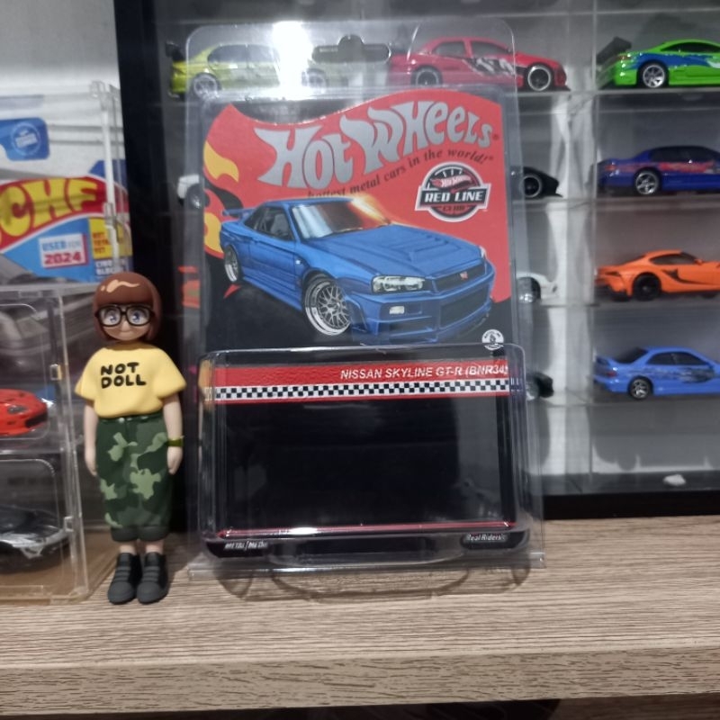 Custom Card Nissan Skyline GT-R (BNR34) Blue Bayside Fast & Furious RLC Hot Wheels