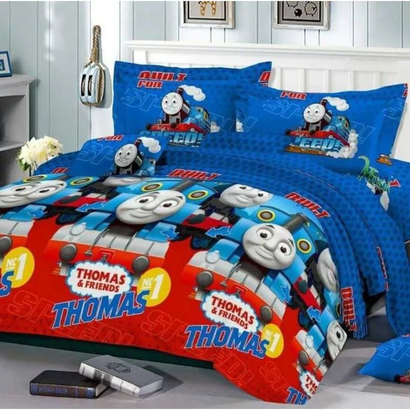 SPREI MOTIF THOMAS KERETA LUCU // SPREI ANAK LAKI-LAKI