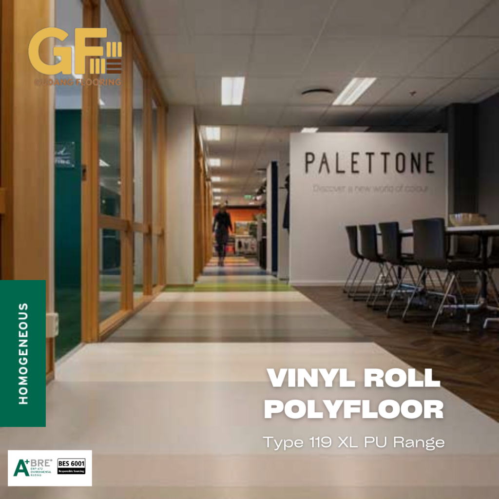 Vinyl roll POLYFLOOR 2mm/ vinyl karpet rumah sakit