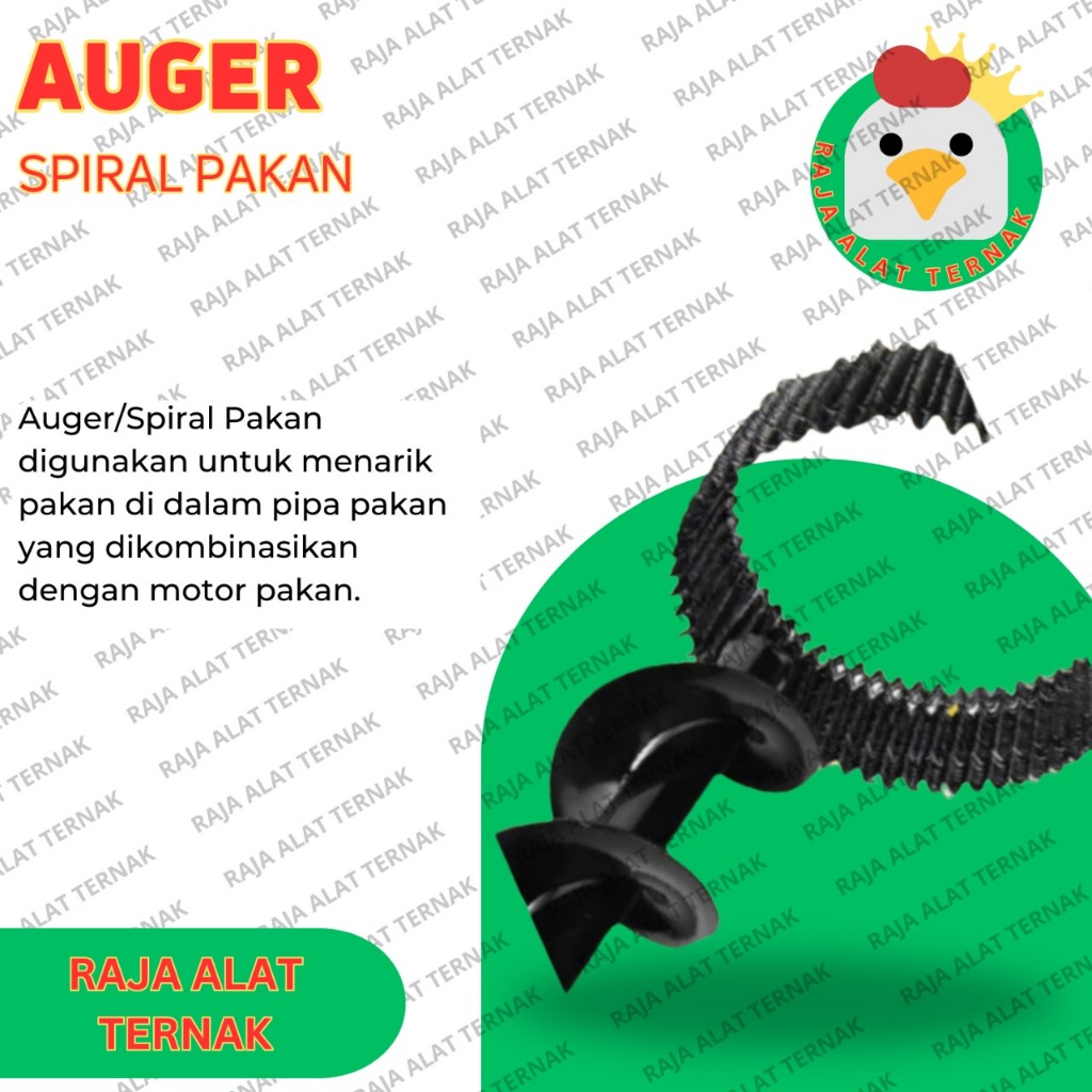 Auger Spiral Potongan / Spiral Pakan / Tarik Pakan Dalam Otomatis - Alat Ternak Ayam
