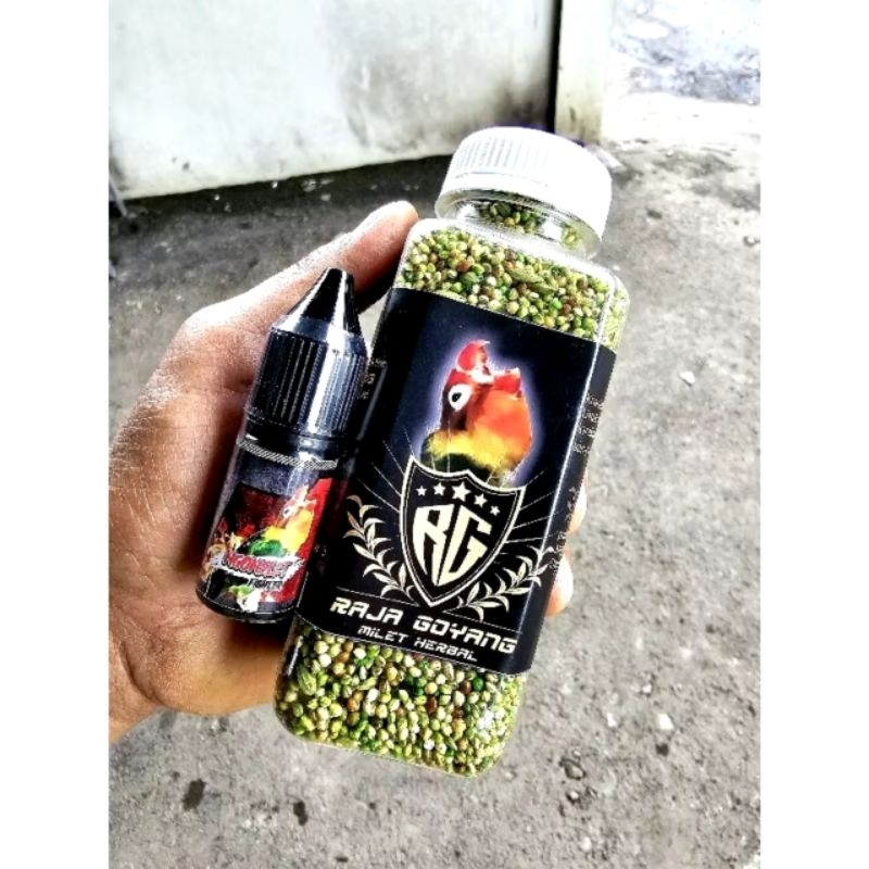 1 PAKET MILET + NGONSLET FIGHTER /PENGGACOR LOVEBIRD/MILET KOSLET/BAYAR DI TEMPAT/pakan koslet pakan