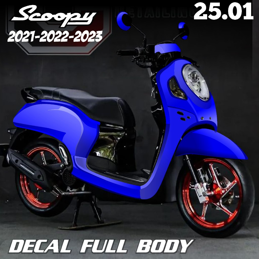 (COD) Decal Dekal Sticker Stiker  scoopy SCOOPY TERBARU 2020-2021-2023-2024 SCUTER SCOOPY  FULL BODY