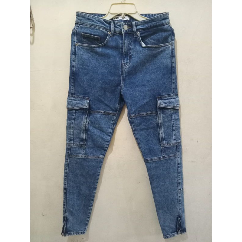 zara man skinny jeans cargo
