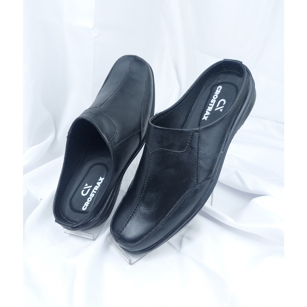 Sepatu Sandal Pria Bustong Kulit Asli - Sendal Pria bustong- Sandal Pria Bustong - Sandal Selop - Se