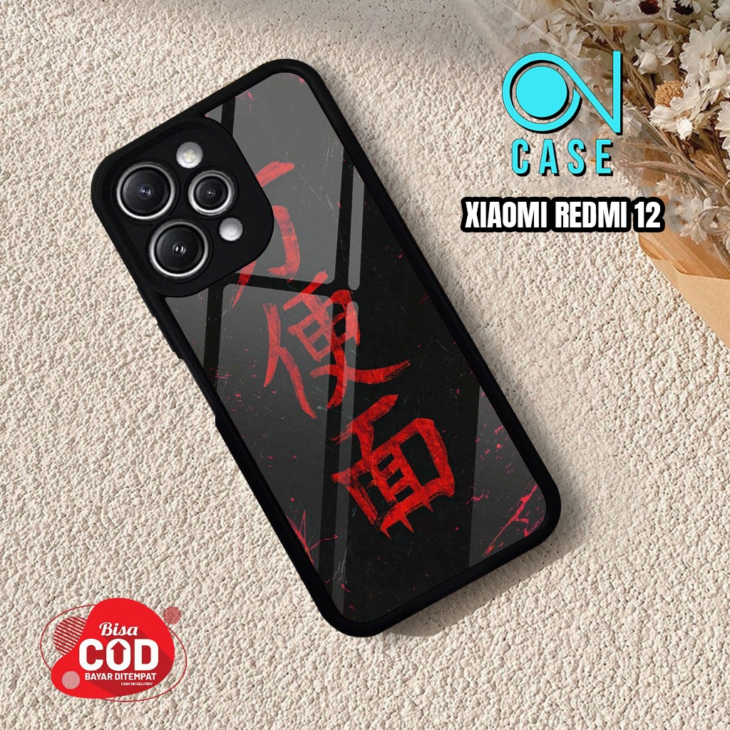 Case XIAOMI REDMI 12 4G mister case Motif [ Tulisan Jepang ] Case Hp Glossy Casing Hardcase Softcase