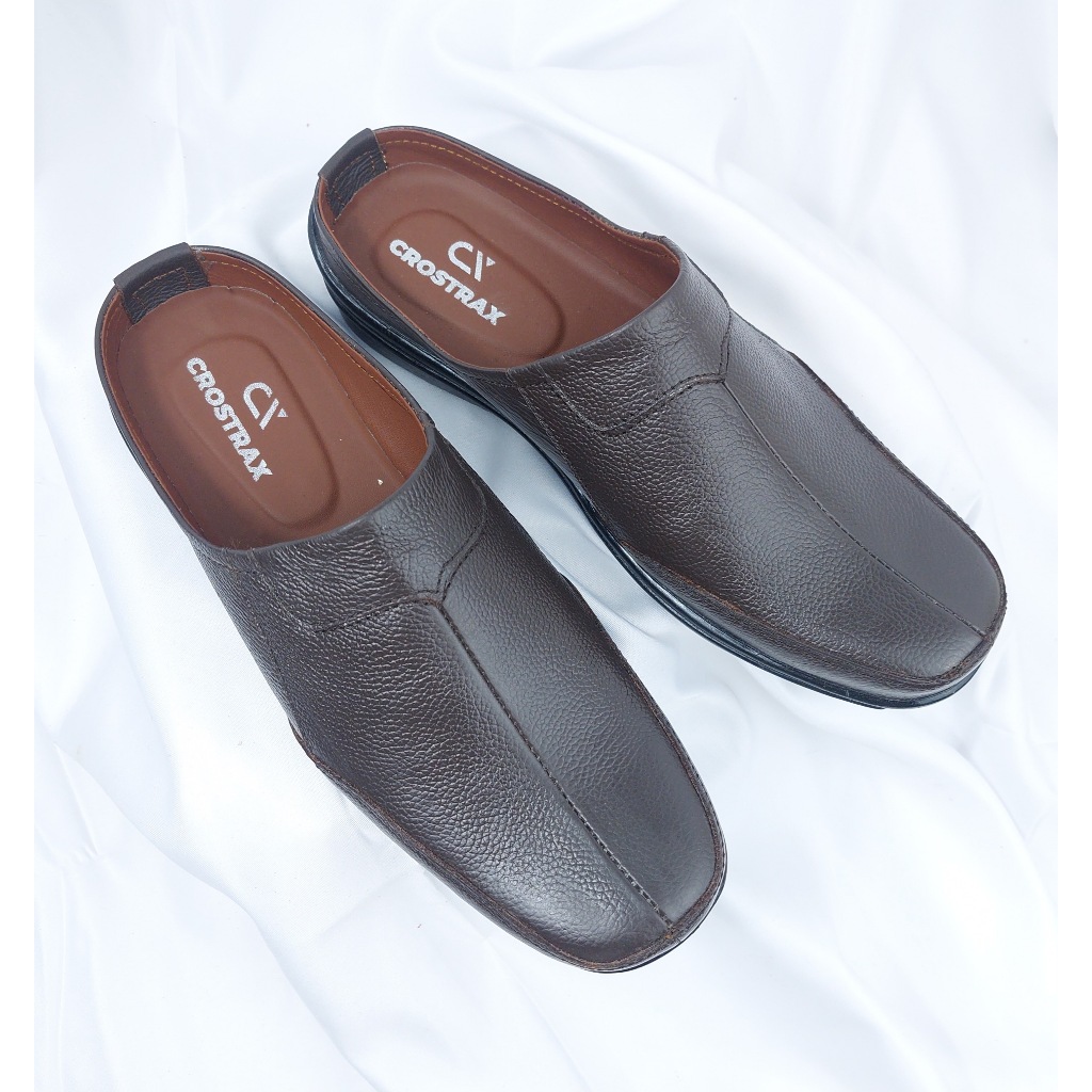 Sepatu Bustong Kulit Asli Sandal Pansus Sneakers Formal Sendal Slip on Kulit ASli Santai Pansus Pant