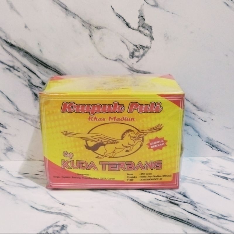 

Kerupuk Puli Lempeng Madiun Cap Kuda Terbang