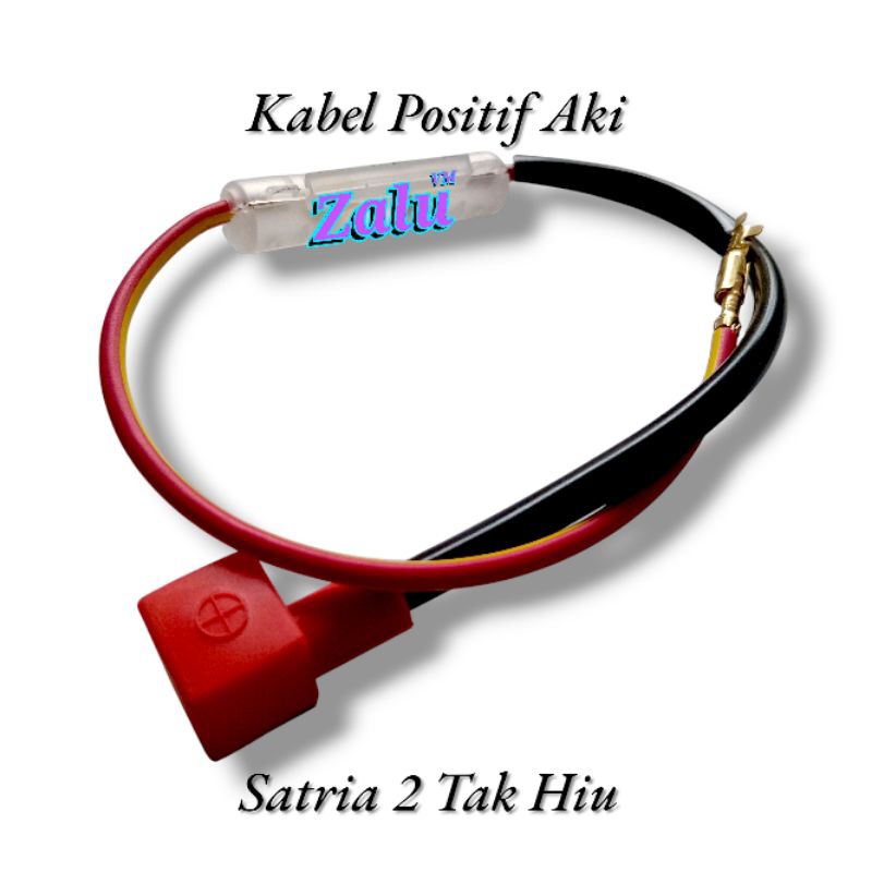 kabel aki suzuki satria 2 tak hiu fullset rumah sikring kabel positif aki satria 2 tak hiu