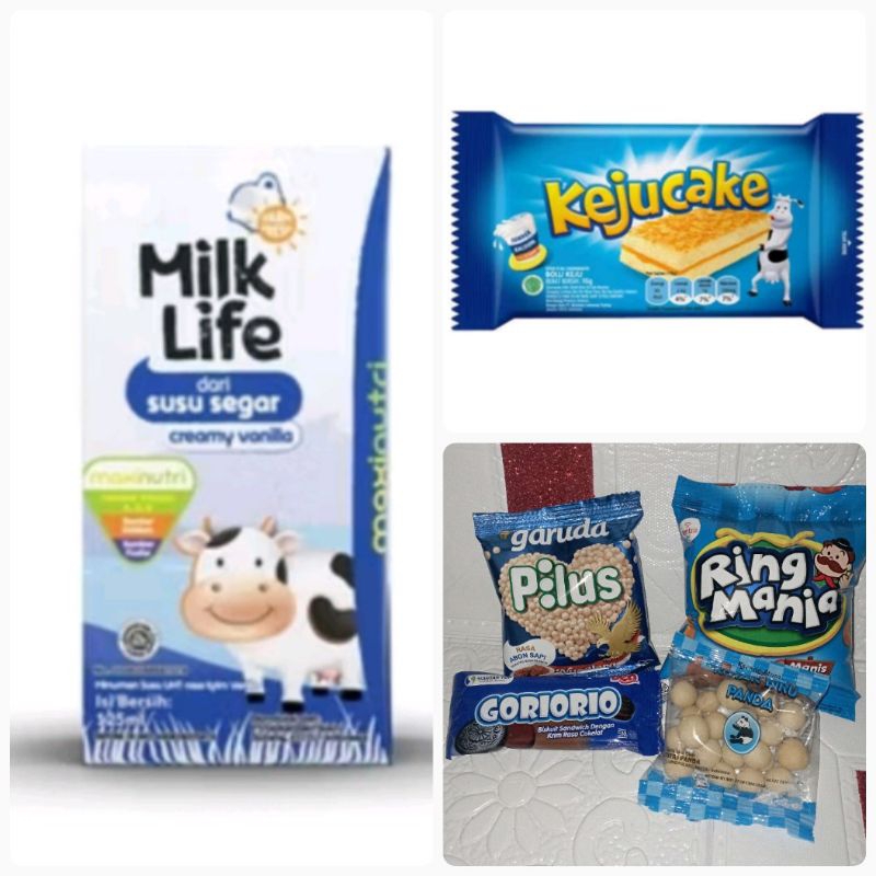 

(Paket) Snack Biru / Snack Merah isi 6 macam (request tulis di catatan ya)