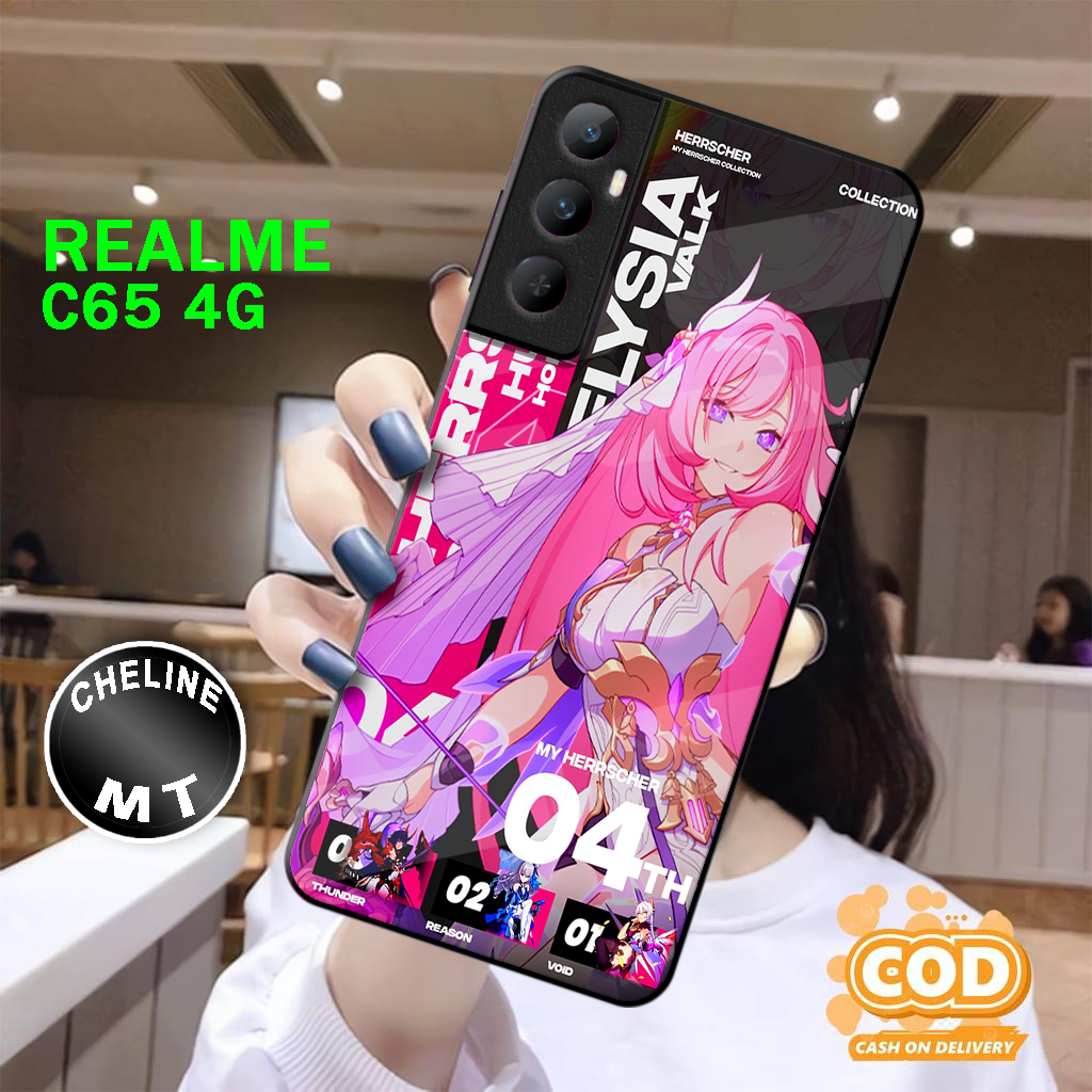 ( PC 11 ) Case Sofcase Glossy Kilau Untuk Realme C65 4G 2024 Motif Logo Iphone Bulet Bulet l Case Ce