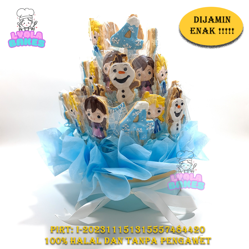 

Paket Kukis Tower Ulang Tahun total Cookies 35pcs Cookies Cokies Birthday