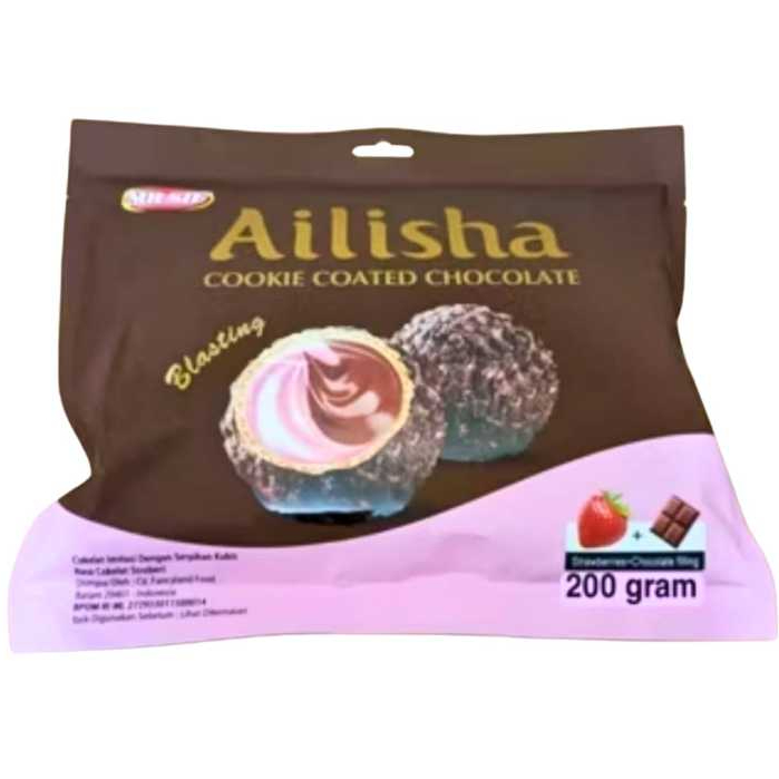 

MR.SIF AILISHA Golden Chocolate 200g Cookie Coated Chocolate 200g