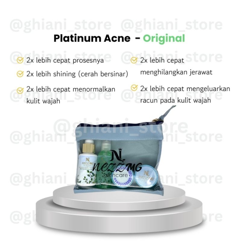 Nezzmg skincare Platinum Acne