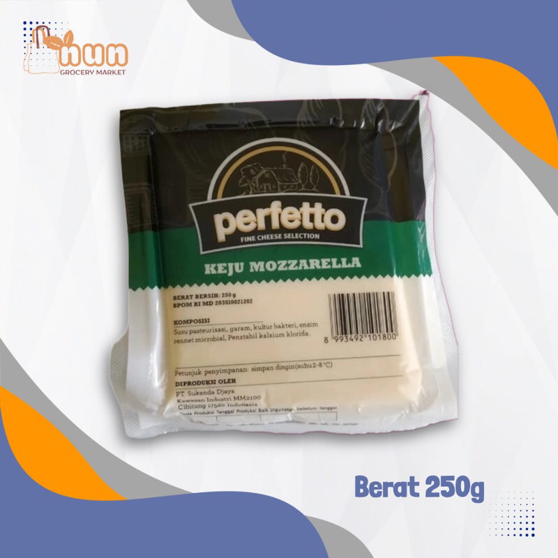 

KEJU MOZZARELLA PERFETTO 250g ORIGINAL MELELEH ED TERBARU