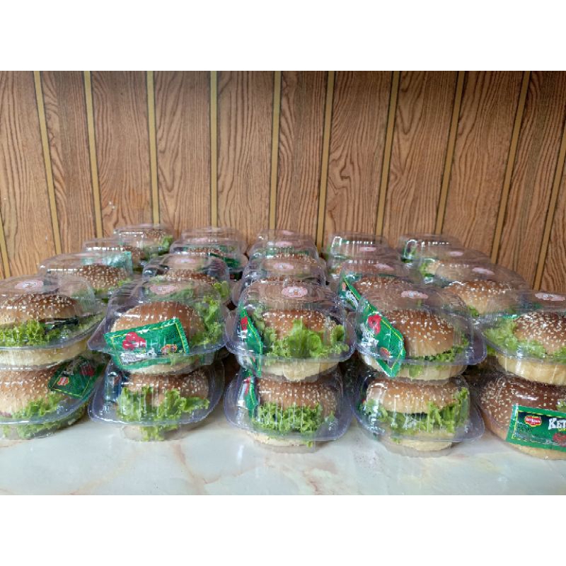

Burger fresh enak lembut ukuran besar 12cm(beef, keju, saus, mayonaise) siap dimakan fresh