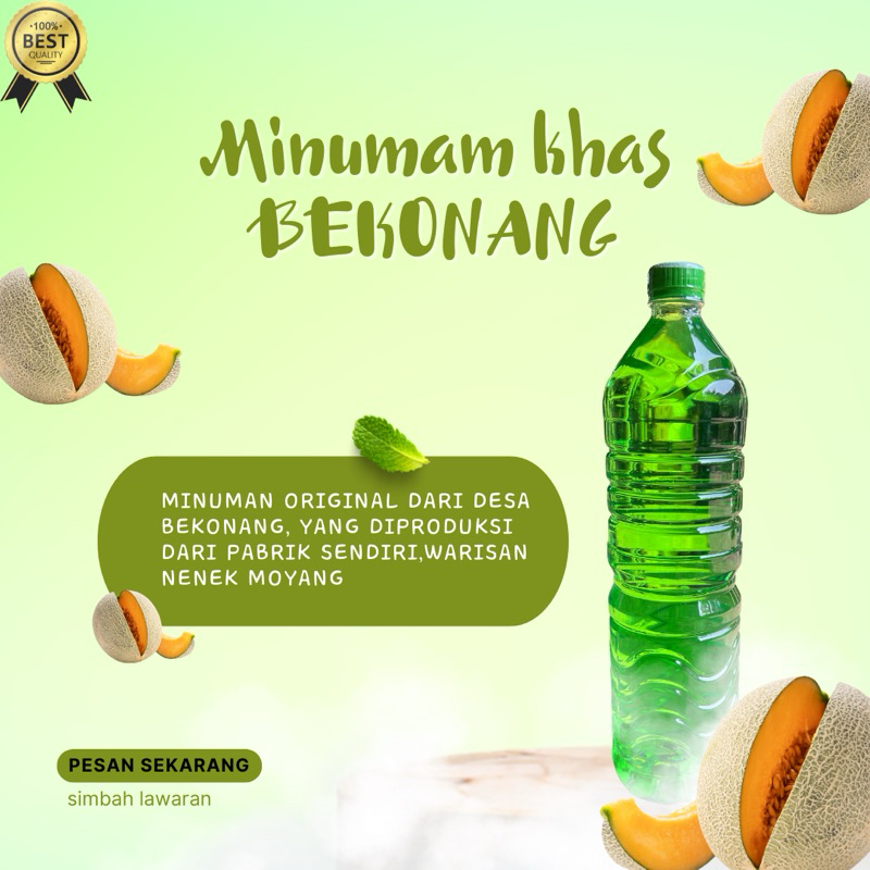 

minuman perisa rasa melon