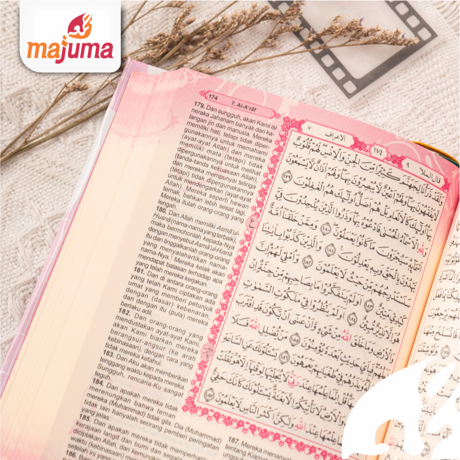 H3T MAJUMA My Diary Journal Mushaf Salamah Alquran Terjemahan dan Tafsir Ukuran A6 Al-Quran Hadiah