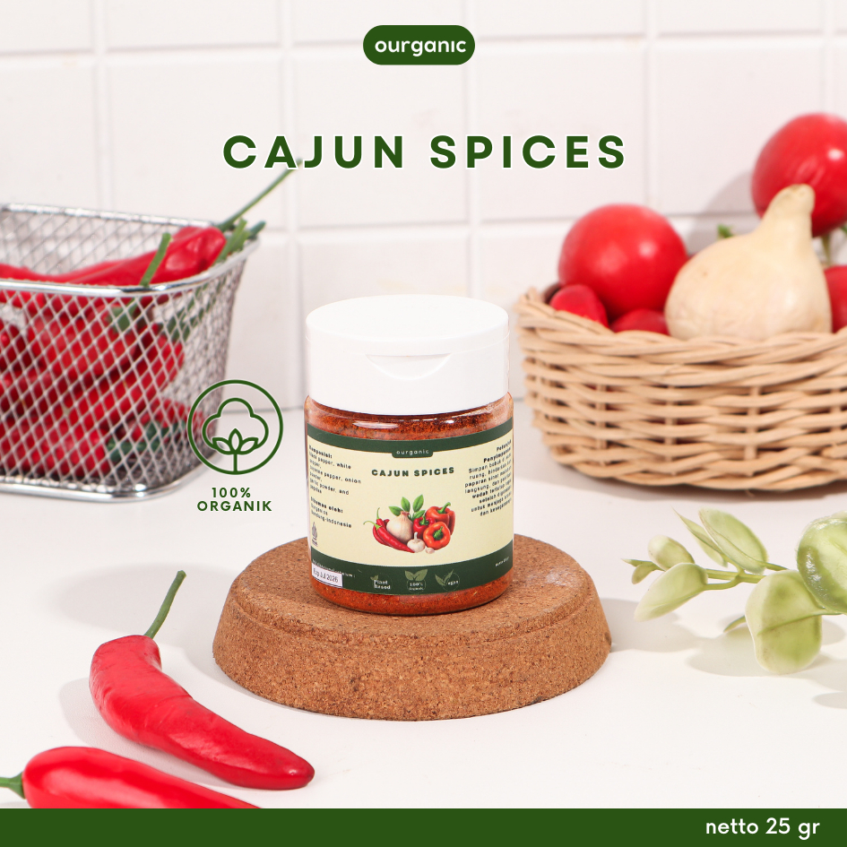 

OURGANIC Cajun Spices Bubuk bumbu dapur masak organic sehat alami