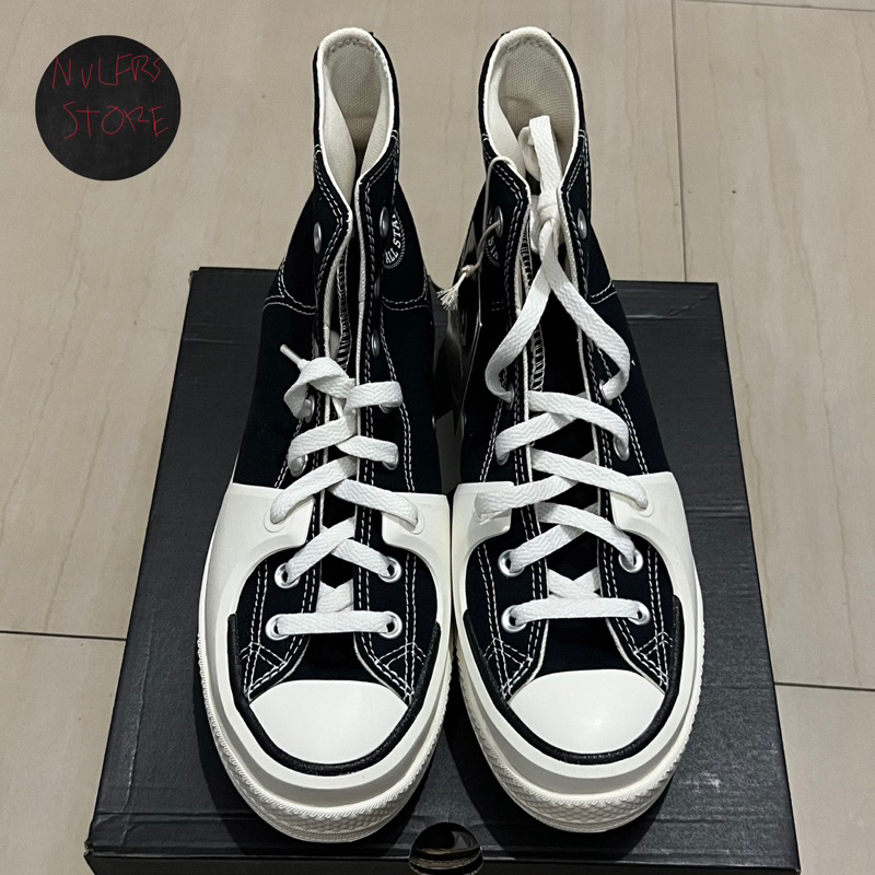 Converse Ctas Construct HI Black White 100% Original