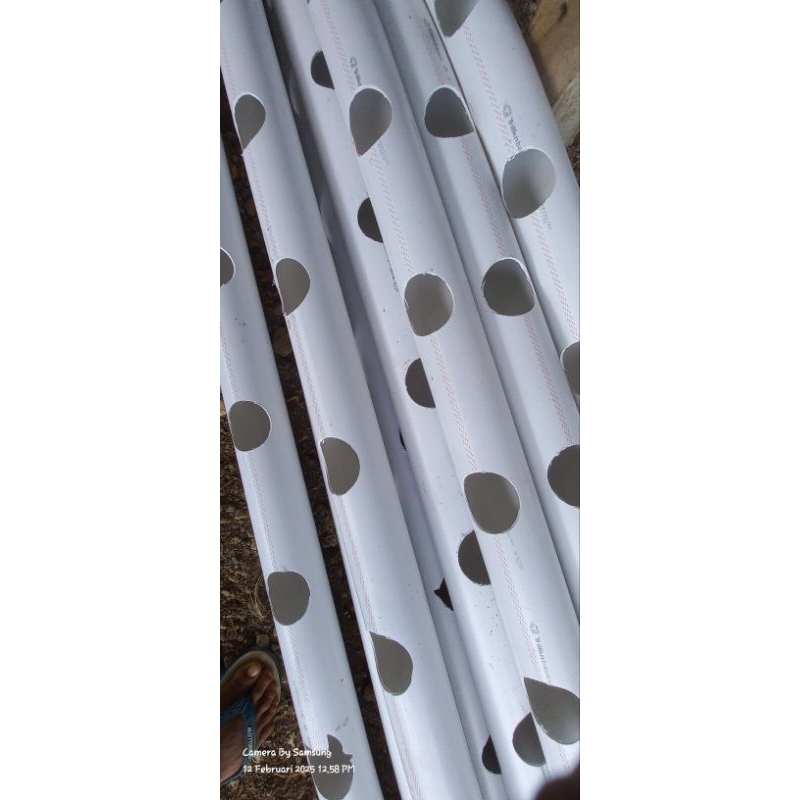 Paralon 2 & 3 inch 50 cm pvc Berlubang Hidroponik