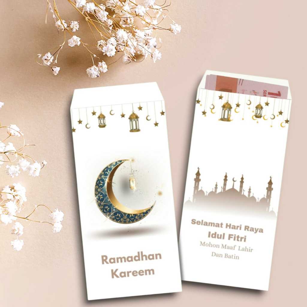 

Amplop Lebaran Panjang Motif Islami - Amplop Uang Kertas Lebaran, Tebal & Berkualitas ISI 30 PCS