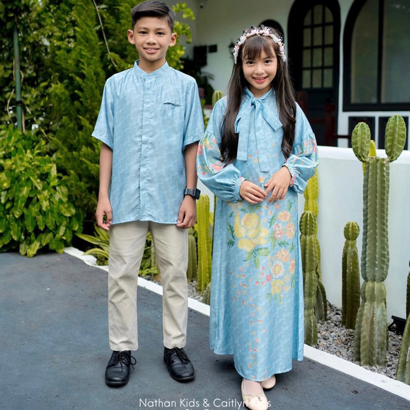 DYN Signature kristik series Caitlyn Dress Kids Dan Nathan Koko Kids | Familiy Set Lebaran 2025 | Co