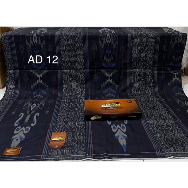 Sarung atlas dobby kembang silver motif terbaru