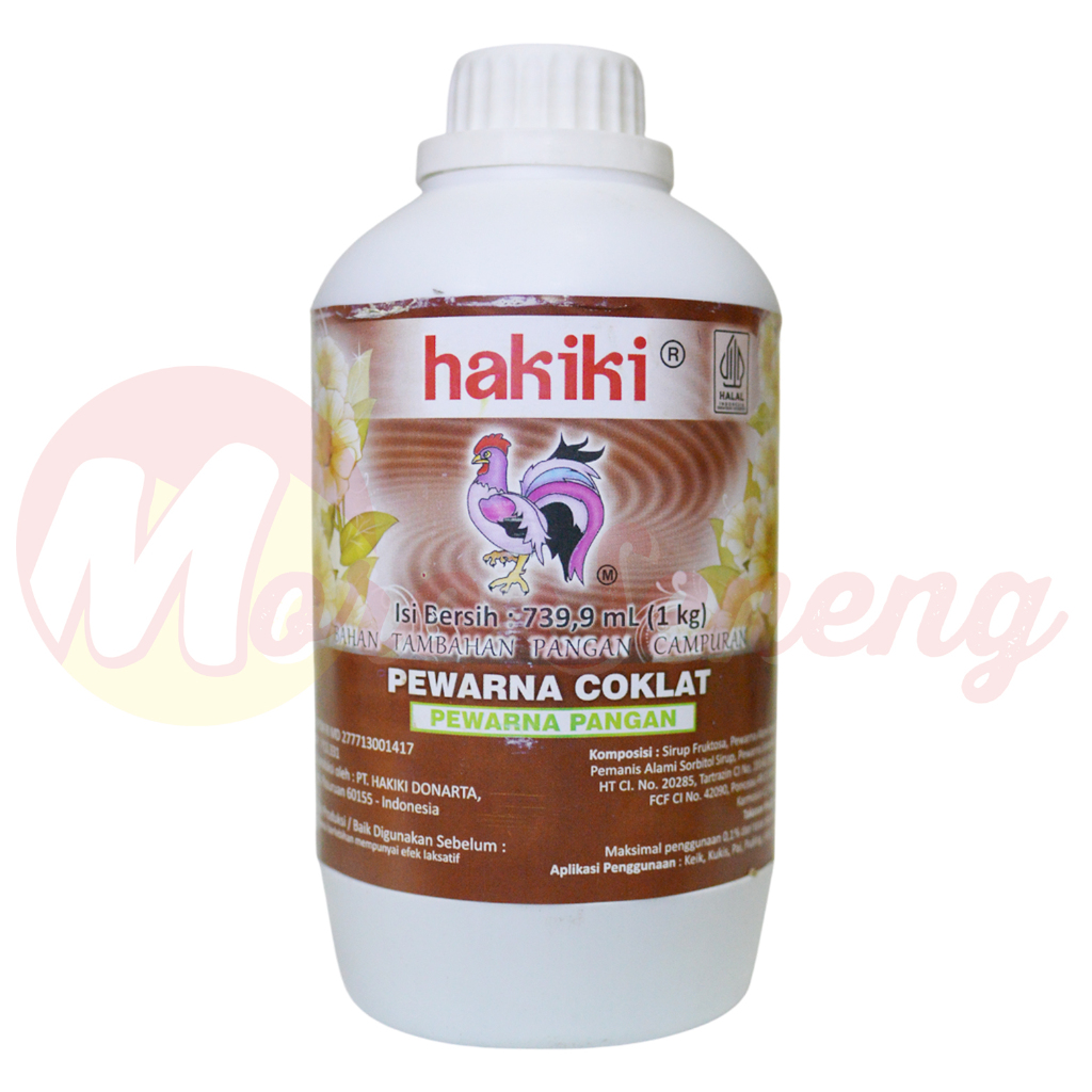 

Pewarna Hakiki 1 kg Coklat Botol Besar Cokelat 1kg
