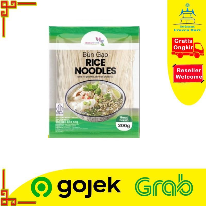 

Bun Gao Rice Noodles / Bihun (Mi Beras Vietnam) 200gr - JAVA SUPER FOOD