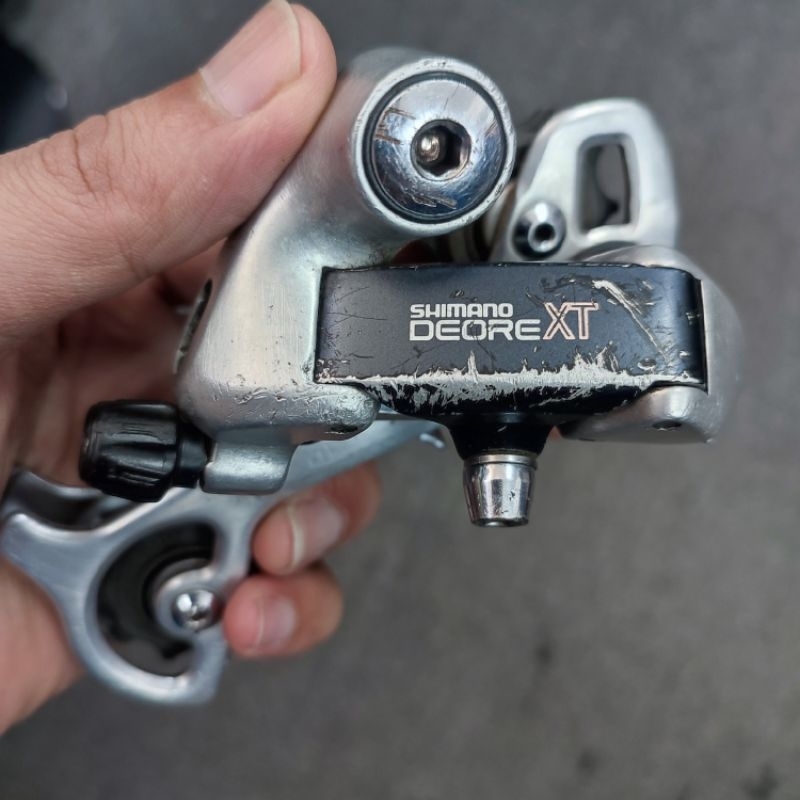 shimano deore xt rd m735 fd dx m651 vintage mtb gravel commuter bike
