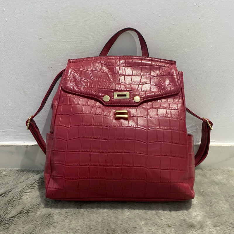 tas ransel wanita pink dr billy bag preloved