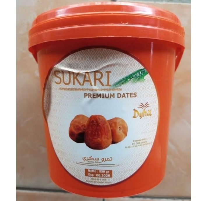 

[ READY PALEMBANG ] Kurma Sukari Ember kemasan - 850gr