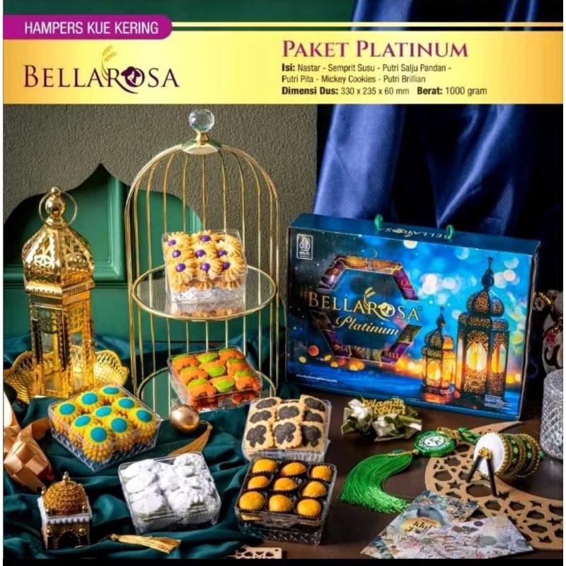 

Bellarosa Paket Platinum Hampers Kue Kering Lebaran