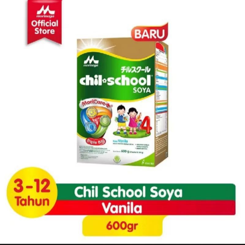 

MORINAGA CHILSCHOOL SOYA VANILA 600gr SUSU PERTUMBUHAN ANAK USIA 3-12 TAHUN