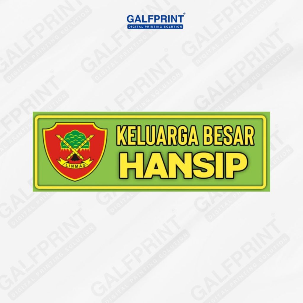 

STICKER KELUARGA BESAR HANSIP 10X15