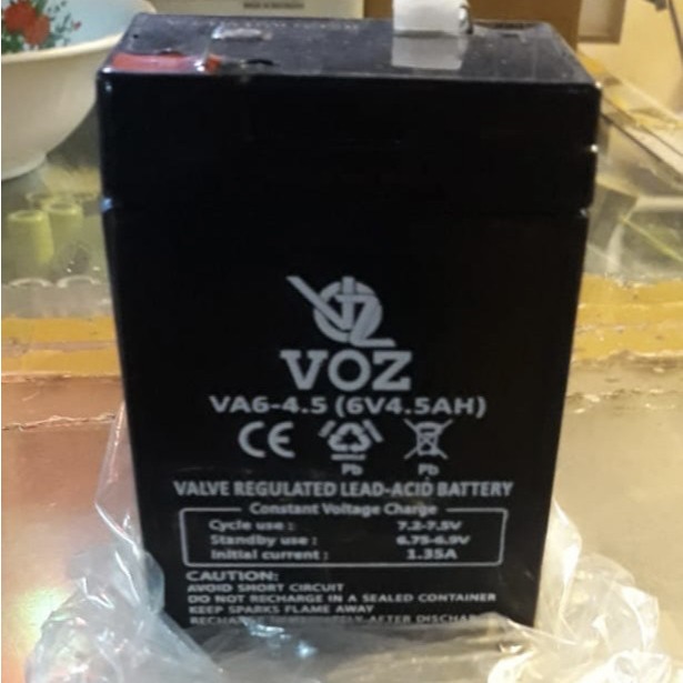 aki baterai battery accu voz vrla 6v 4ah 6 v 4 ah