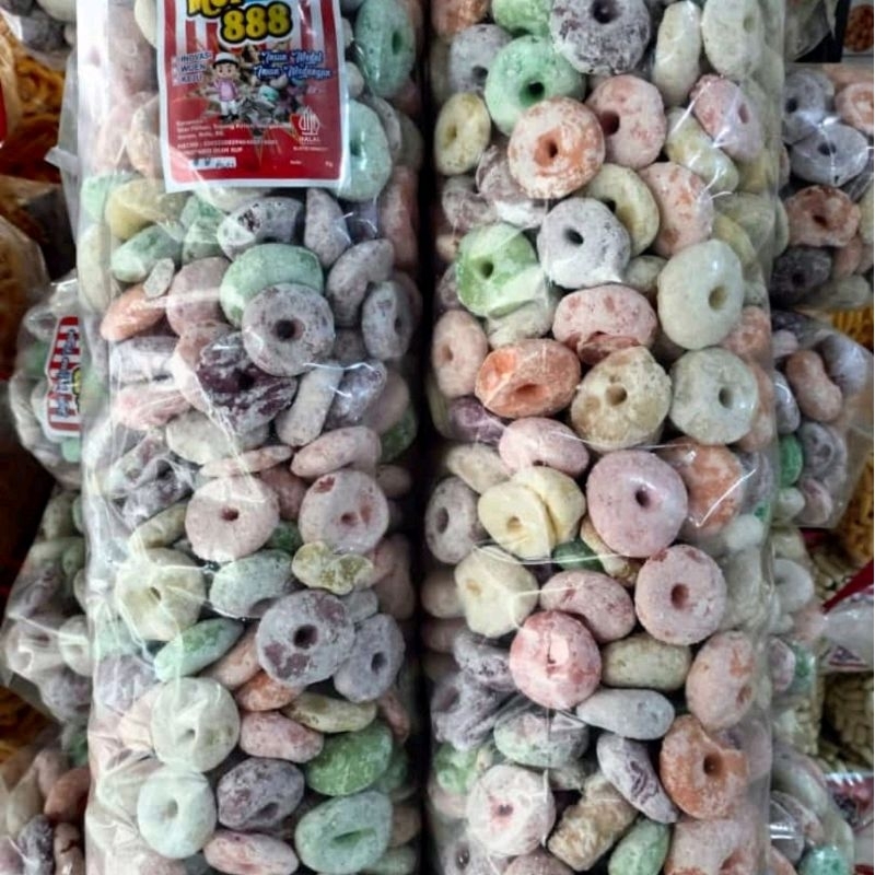 

Donat Kering Gabus Manis Warna Warni 1 Kg - Snack Food