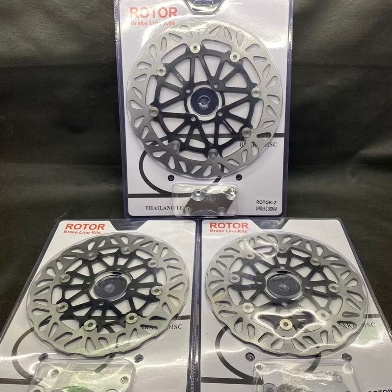Disc ROTOR Mio Beat 260mm Jupiter 300mm CNC Floating Stainless Kembang BLACK DiscBrake Besar Kembang
