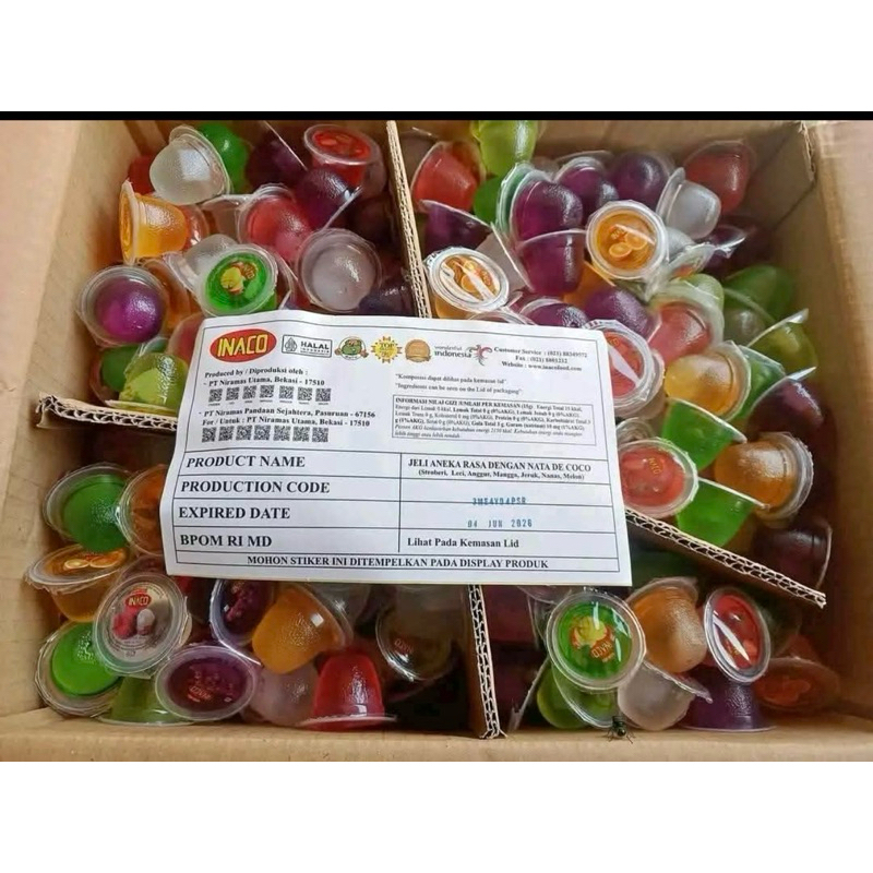 

jelly INACO 1 kg Mix rasa buah