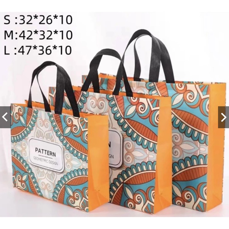 

paper bag / tas spunbond motif premium tahan air