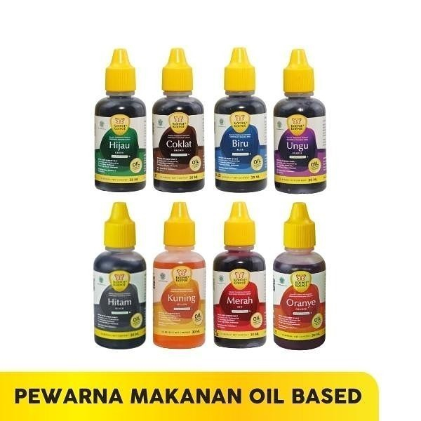 

Pewarna Makanan KOEPOE OIL BASE All Varian 30ml Semua Warna Coklat Hijau Hitam Kuning Merah Oranye Biru Ungu Oil Based Food Coloring Orange Orens Violet Original Murah Malang Jatim